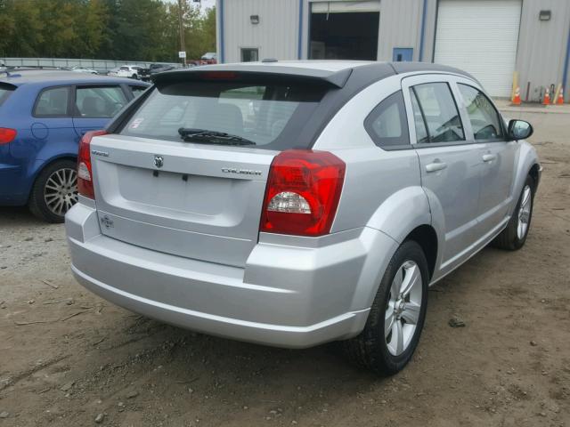 1B3CB3HA7BD172240 - 2011 DODGE CALIBER MA SILVER photo 4