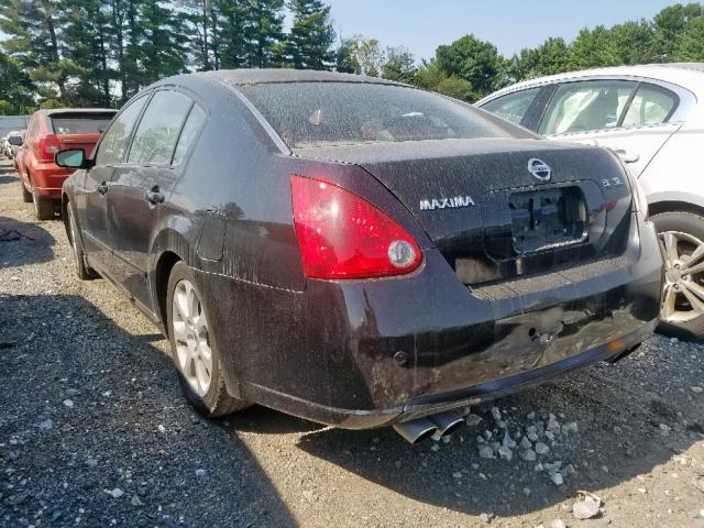 1N4BA41EX7C864348 - 2007 NISSAN MAXIMA SE BLACK photo 3