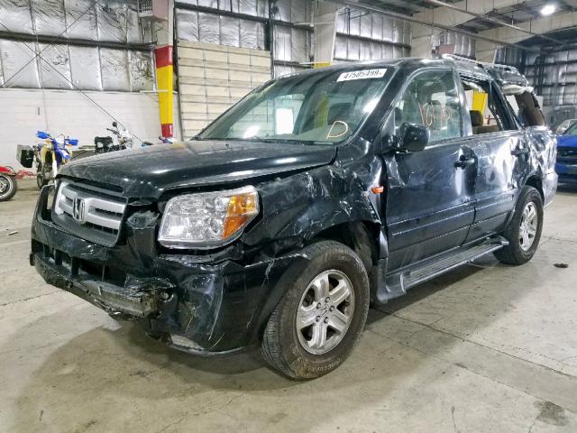 5FNYF28248B024205 - 2008 HONDA PILOT VP BLACK photo 2