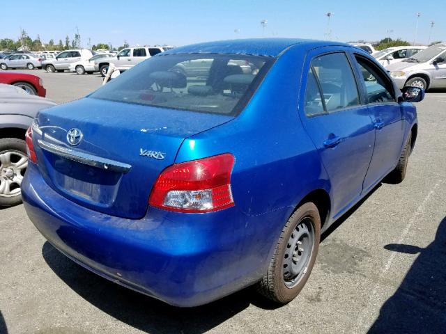 JTDBT903594046380 - 2009 TOYOTA YARIS BLUE photo 4