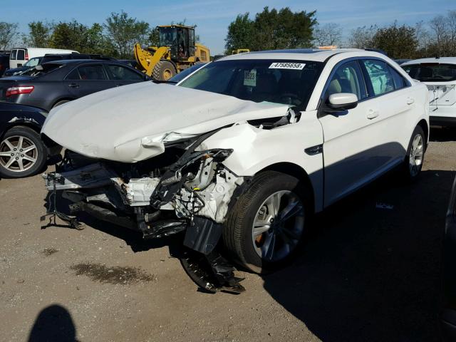 1FAHP2E89EG110400 - 2014 FORD TAURUS SEL WHITE photo 2