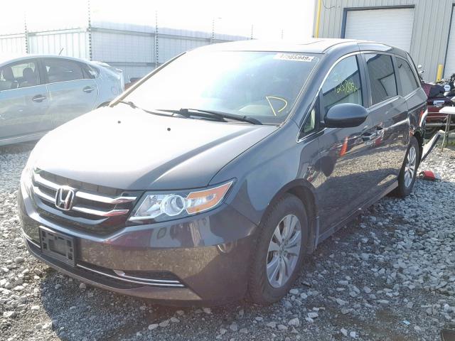 5FNRL5H67EB111447 - 2014 HONDA ODYSSEY EX SILVER photo 2