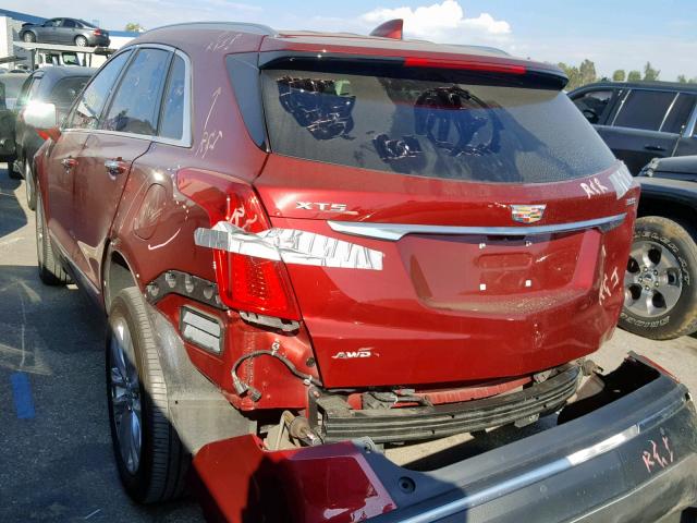 1GYKNFRS2HZ164577 - 2017 CADILLAC XT5 PLATIN RED photo 3