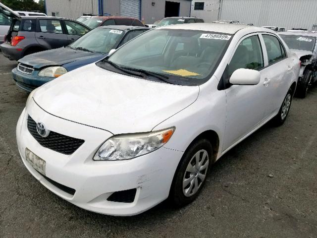 JTDBL40E19J005685 - 2009 TOYOTA COROLLA BA WHITE photo 2