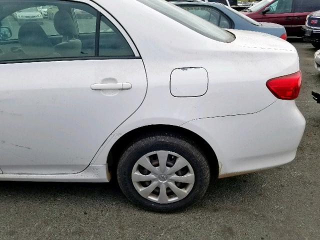 JTDBL40E19J005685 - 2009 TOYOTA COROLLA BA WHITE photo 9