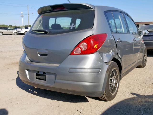 3N1BC13E79L469537 - 2009 NISSAN VERSA S GRAY photo 4