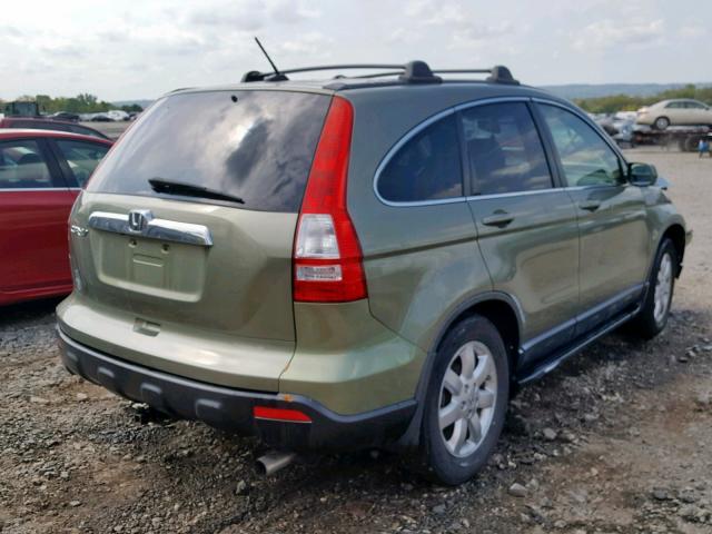 JHLRE48758C033218 - 2008 HONDA CR-V EXL GREEN photo 4