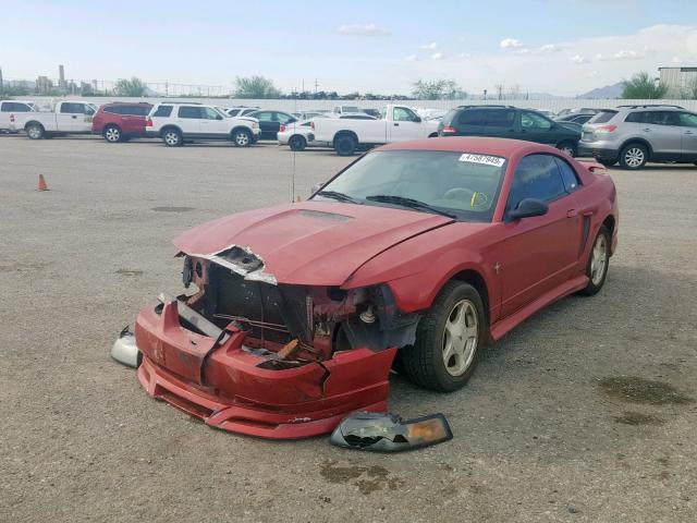 1FAFP40401F256868 - 2001 FORD MUSTANG RED photo 2