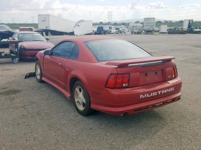 1FAFP40401F256868 - 2001 FORD MUSTANG RED photo 3