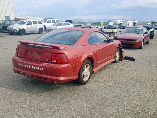 1FAFP40401F256868 - 2001 FORD MUSTANG RED photo 4