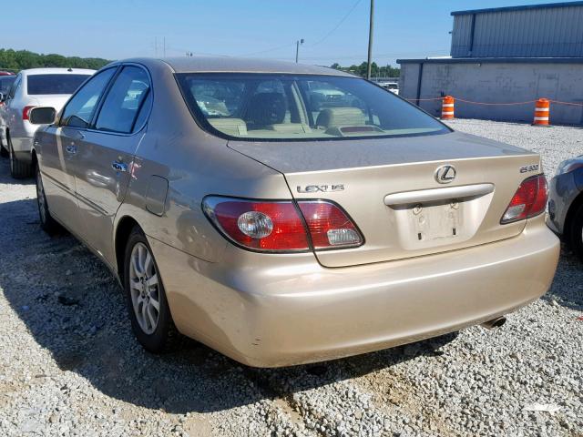 JTHBF30G520065594 - 2002 LEXUS ES 300 GOLD photo 3