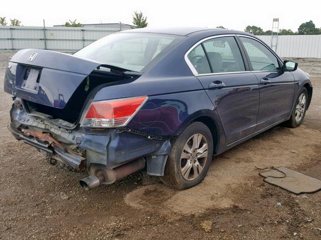 1HGCP2F42AA025803 - 2010 HONDA ACCORD LXP BLUE photo 4