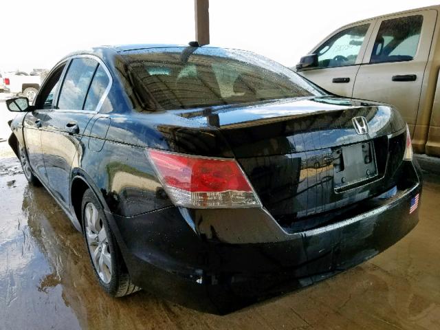 1HGCP26829A136219 - 2009 HONDA ACCORD EXL BLACK photo 3