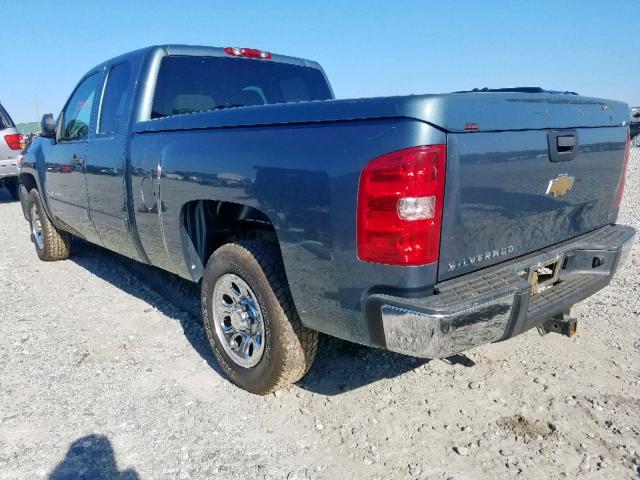 2GCEC19J371526748 - 2007 CHEVROLET SILVERADO BLUE photo 3