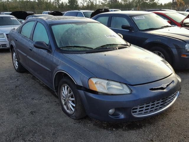 1C3AL56R93N516495 - 2003 CHRYSLER SEBRING LX BLUE photo 1