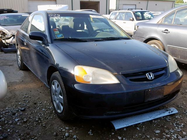 1HGEM22012L024703 - 2002 HONDA CIVIC EX BLACK photo 1