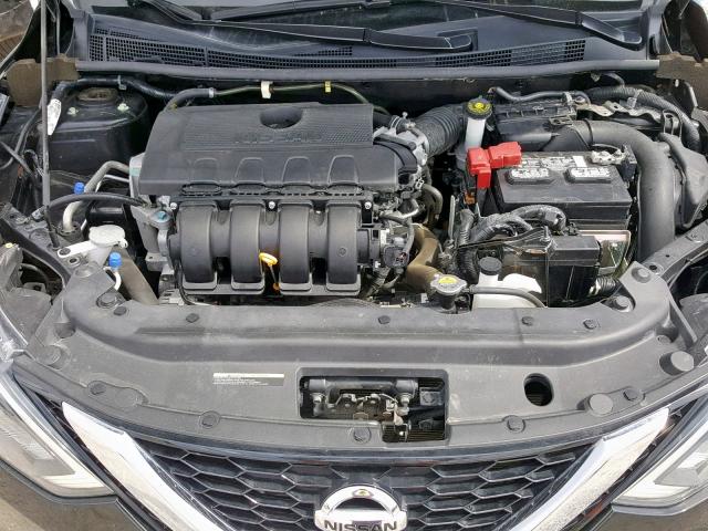 3N1AB7AP3HL710434 - 2017 NISSAN SENTRA S BLACK photo 7