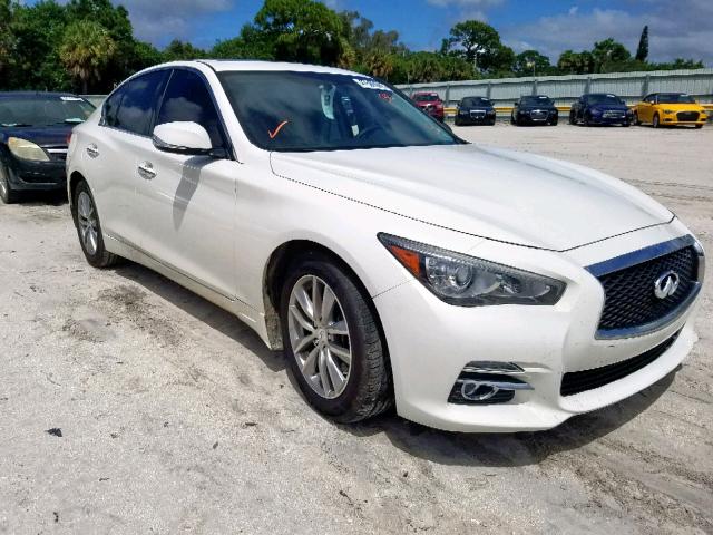 JN1BV7AP1FM354323 - 2015 INFINITI Q50 BASE WHITE photo 1