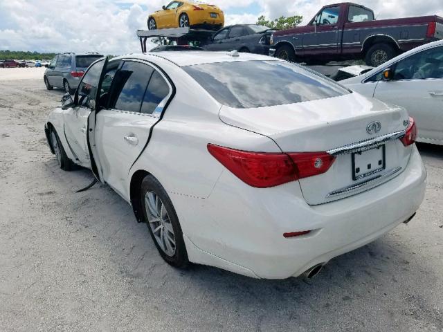 JN1BV7AP1FM354323 - 2015 INFINITI Q50 BASE WHITE photo 3