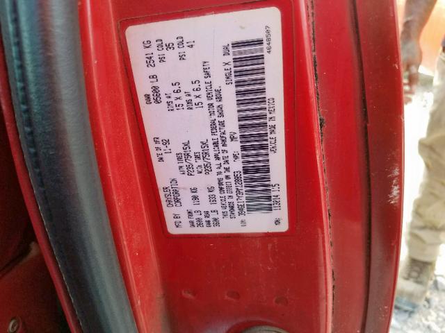 3B4GE17Y3PM128853 - 1993 DODGE RAMCHARGER RED photo 10