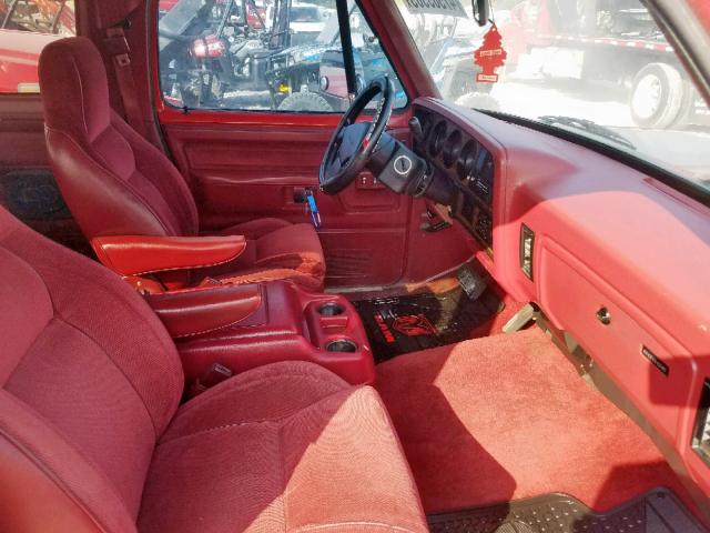 3B4GE17Y3PM128853 - 1993 DODGE RAMCHARGER RED photo 5