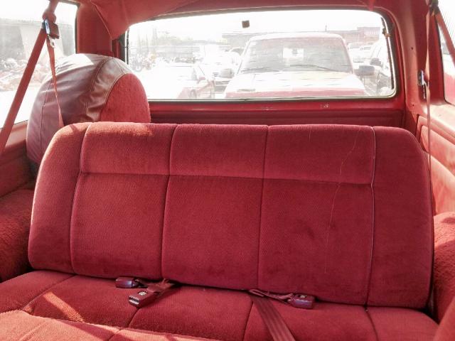 3B4GE17Y3PM128853 - 1993 DODGE RAMCHARGER RED photo 6