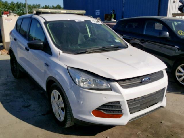 1FMCU0F71EUD45765 - 2014 FORD ESCAPE S WHITE photo 1