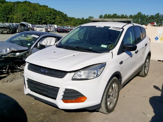 1FMCU0F71EUD45765 - 2014 FORD ESCAPE S WHITE photo 2