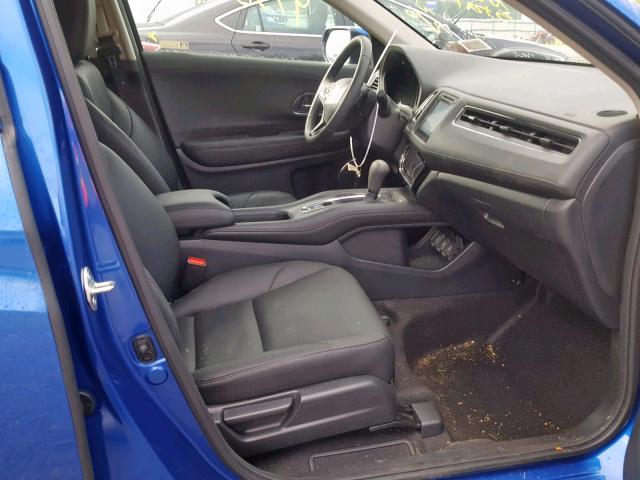 3CZRU6H79JM721507 - 2018 HONDA HR-V EXL BLUE photo 5