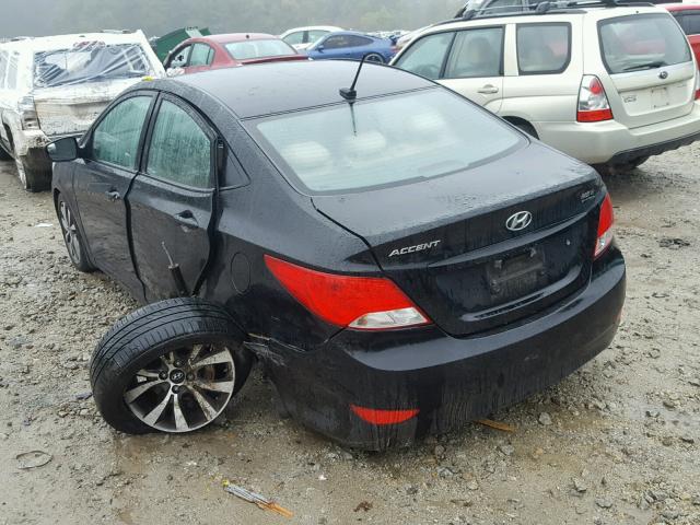 KMHCT4AE4HU351435 - 2017 HYUNDAI ACCENT SE BLACK photo 3