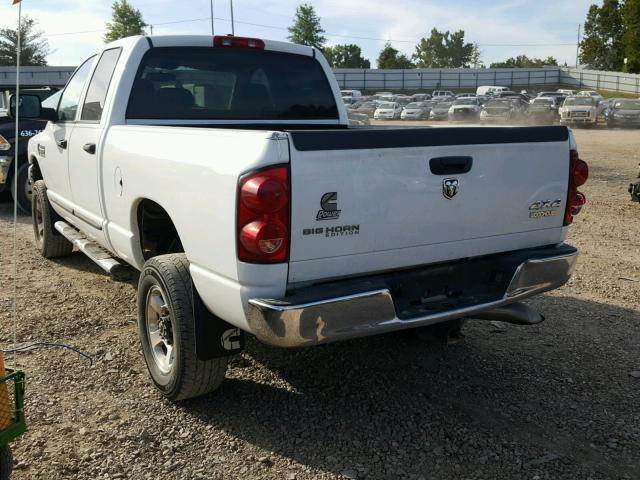 3D7KS28A17G840568 - 2007 DODGE RAM 2500 S თეთრი ფოტო 3