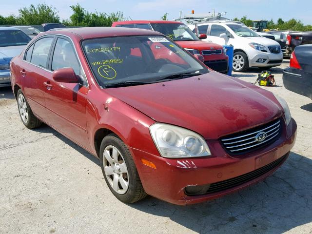 KNAGE123385259851 - 2008 KIA OPTIMA RED photo 1