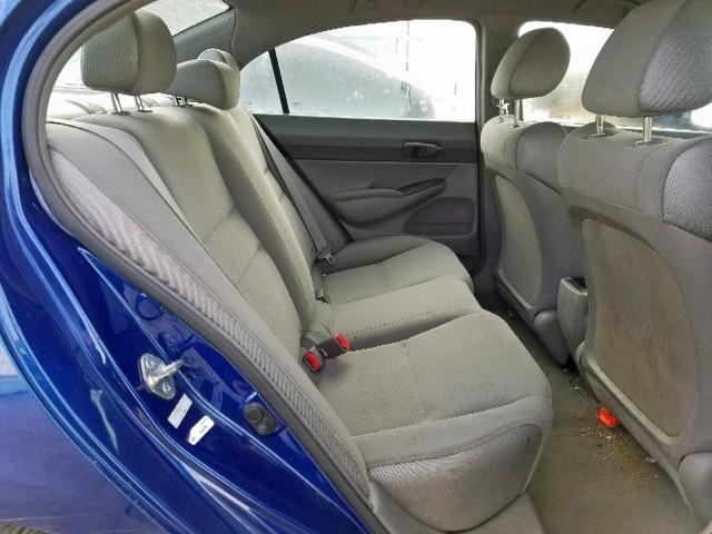 2HGFA16286H019990 - 2006 HONDA CIVIC DX BLUE photo 6