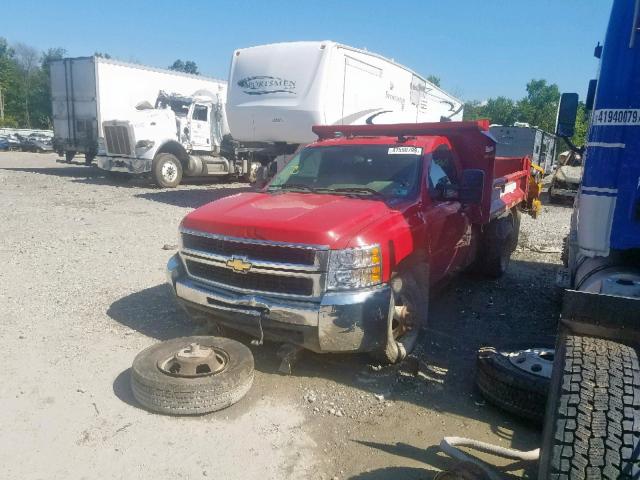 1GBJK74659E119933 - 2009 CHEVROLET SILVERADO RED photo 2