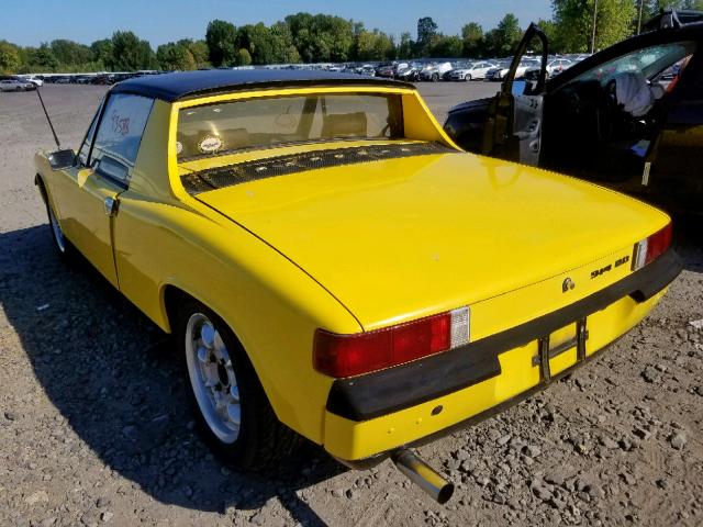 4742919137 - 1974 PORSCHE 914 YELLOW photo 3