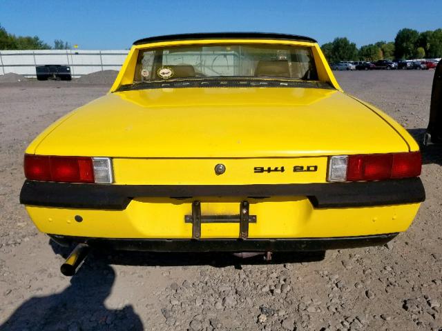 4742919137 - 1974 PORSCHE 914 YELLOW photo 6