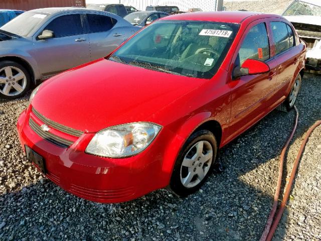 1G1AL58F287343177 - 2008 CHEVROLET COBALT LT RED photo 2