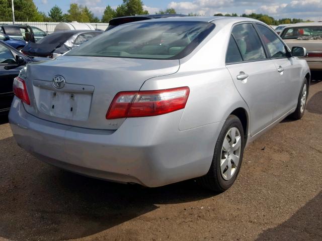 4T1BE46K17U653607 - 2007 TOYOTA CAMRY NEW SILVER photo 4