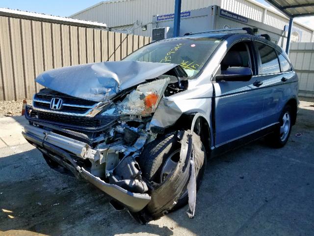 5J6RE4H35AL089668 - 2010 HONDA CR-V LX BLUE photo 2