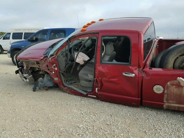 3D7MX48L89G559149 - 2009 DODGE RAM 3500 BURGUNDY photo 9