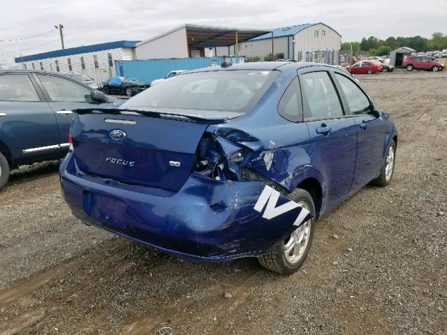 1FAHP36N69W193788 - 2009 FORD FOCUS SES BLUE photo 4