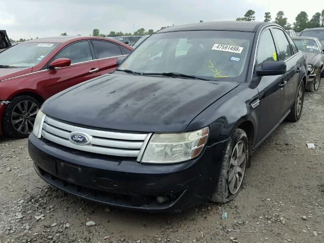 1FAHP24W88G151024 - 2008 FORD TAURUS SEL BLACK photo 2