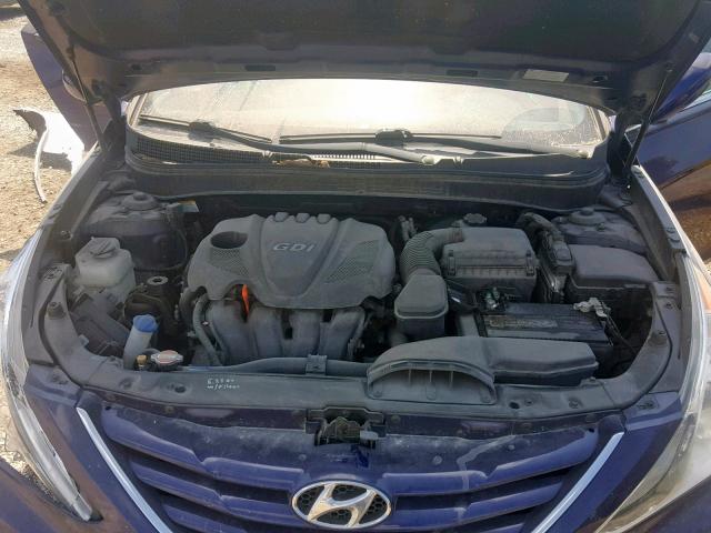 5NPEB4AC5BH053816 - 2011 HYUNDAI SONATA GLS BLUE photo 7