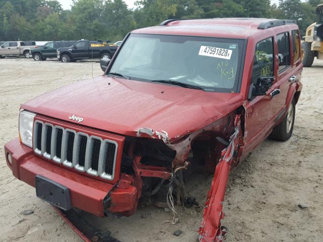 1J8HG48K96C319022 - 2006 JEEP COMMANDER RED photo 2