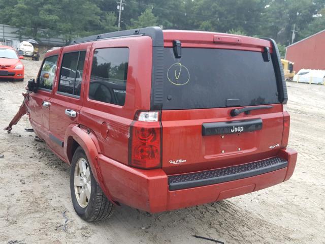 1J8HG48K96C319022 - 2006 JEEP COMMANDER RED photo 3