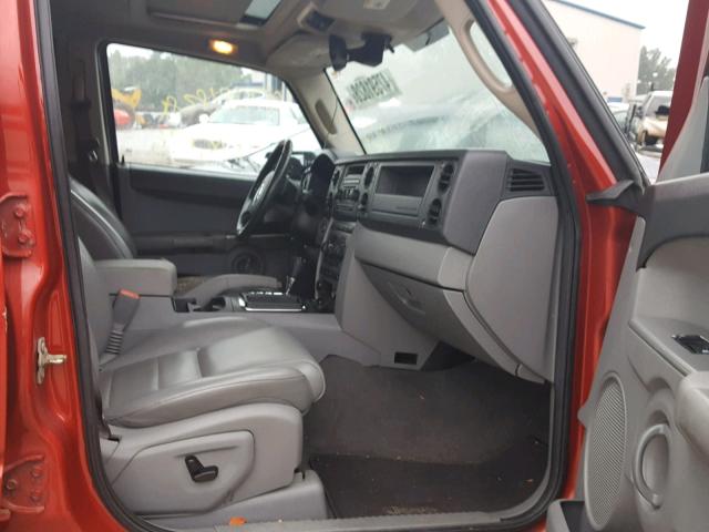 1J8HG48K96C319022 - 2006 JEEP COMMANDER RED photo 5