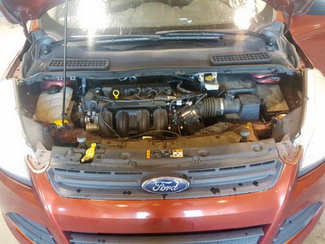 1FMCU0F73FUA04367 - 2015 FORD ESCAPE S RED photo 7