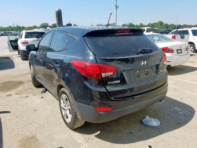 KM8JT3AB0CU401425 - 2012 HYUNDAI TUCSON GL BLACK photo 3