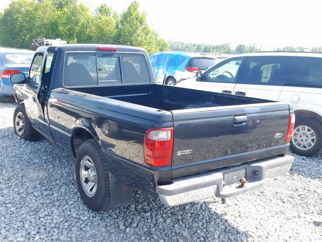 1FTYR10U93PA97275 - 2003 FORD RANGER BLACK photo 3