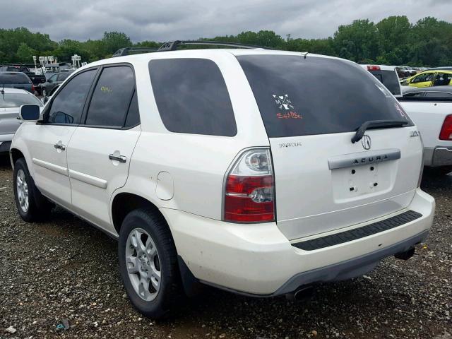 2HNYD18686H502842 - 2006 ACURA MDX TOURIN WHITE photo 3